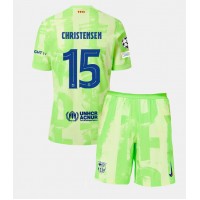 Camisa de Futebol Barcelona Andreas Christensen #15 Equipamento Alternativo Infantil 2024-25 Manga Curta (+ Calças curtas)